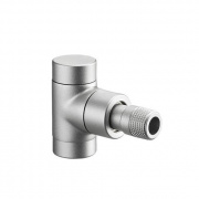 Вентиль на обратную подводку угловой Oventrop Combi E - Ду15 (цвет никелированный)