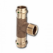 Тройник с переходом на наружную резьбу Viega G3 Sanpress 2217.1 - 54 x 3/4"